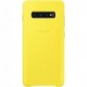 Δερμάτινo Back Cover Samsung EF-VG975LYEG G975F Galaxy S10 Plus Κίτρινο