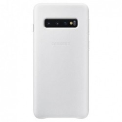 Δερμάτινo Back Cover Samsung EF-VG973LWEG G973F Galaxy S10 Λευκό