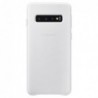 Δερμάτινo Back Cover Samsung EF-VG973LWEG G973F Galaxy S10 Λευκό