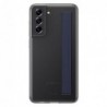 Θήκη Clear Cover με Strap Samsung EF-XG990CBEG G990B Galaxy S21 FE 5G Σκούρο Γκρι