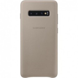 Δερμάτινo Back Cover Samsung EF-VG975LJEG G975F Galaxy S10 Plus Γκρι