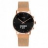Smartwatch Viita Hybrid HRV Classic 40mm με Λουράκι Σιλικόνης Ροζ-Χρυσό