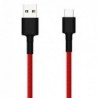 Καλώδιο USB 2.0 Xiaomi Mi SJX10ZM Braided USB Α σε USB C 1m Κόκκινο (Ασυσκεύαστο)