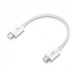 Καλώδιο USB 2.0 Huawei AF16 Micro USB σε Micro USB 10cm Λευκό