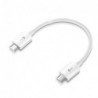 Καλώδιο USB 2.0 Huawei AF16 Micro USB σε Micro USB 10cm Λευκό