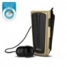 Στερεοφωνικό Ακουστικό Bluetooth iPro RH219s Retractable με Δόνηση Μαύρο-Χρυσό
