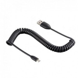 Καλώδιο HTC USB A σε Micro USB Σπιράλ 1m Μαύρο (Ασυσκεύαστο)