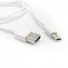Καλώδιο Σύνδεσης USB 2.0 USB A σε USB C 1m Λευκό (Ασυσκεύαστο)