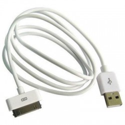 Καλώδιο Σύνδεσης USB 2.0 USB A σε Apple 30-pin 1m Λευκό (Ασυσκεύαστο)