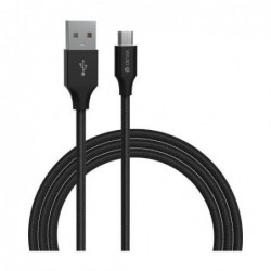 Καλώδιο Σύνδεσης USB 2.0 Devia EC203 Braided USB A σε micro USB 1m Gracious Series Μαύρο
