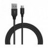 Καλώδιο Σύνδεσης USB 2.0 Devia EC203 Braided USB A σε micro USB 1m Gracious Series Μαύρο