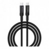 Καλώδιο Σύνδεσης USB 2.0 Devia EC309 Braided USB C σε USB C PD 100W 1.5m Extreme Speed Series Μαύρο
