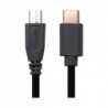 Καλώδιο Σύνδεσης USB 2.0 USB C σε micro USB 1m Μαύρο (Ασυσκεύαστο)
