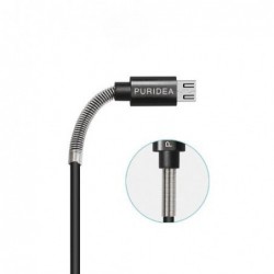 Καλώδιο Σύνδεσης USB 2.0 Puridea L18 USB A σε Micro USB 2.4A 0.2m Μαύρο