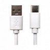 Καλώδιο Σύνδεσης USB 2.0 USB A σε USB C 0.3m Λευκό (Ασυσκεύαστο)