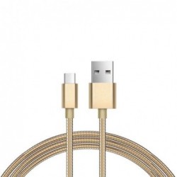 Καλώδιο Σύνδεσης USB 2.0 Spring inos USB A σε Micro USB 1m Χρυσό