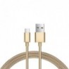 Καλώδιο Σύνδεσης USB 2.0 Spring inos USB A σε Micro USB 1m Χρυσό