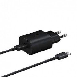 Φορτιστής Ταξιδίου Ταχείας Φόρτισης Samsung EP-TA800 με Έξοδο USB C 5V-11V 3.0A 25W & Καλώδιο USB C Μαύρο