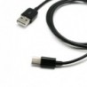Καλώδιο Σύνδεσης USB 2.0 USB A σε USB C 1m Μαύρο (Ασυσκεύαστο)