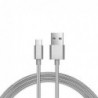 Καλώδιο Σύνδεσης USB 2.0 Spring inos USB A σε Micro USB 1m Ασημί