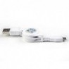 Καλώδιο Σύνδεσης USB 2.0 Retract USB A σε Micro USB Λευκό (Ασυσκεύαστο)