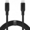 Καλώδιο Σύνδεσης USB 2.0 Spigen DuraSync C11C1 USB C σε USB C PD 60W 1.5m Braided Μαύρο