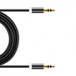 Καλώδιο Ήχου Braided inos 3.5mm/3.5mm 1m Μαύρο