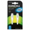 Καλώδιο Σύνδεσης USB 3.0 Duracell USB C σε USB C 1m Λευκό