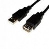 Καλώδιο Προέκτασης Σύνδεσης Male USB/ Female USB 1m Μαύρο (Ασυσκεύαστο)
