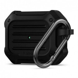 Θήκη Σιλικόνης Spigen Tough Armor Apple AirPods Pro με Γάντζο Μαύρο