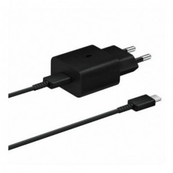 Φορτιστής Ταξιδίου Ταχείας Φόρτισης Samsung EP-T1510 15W με Έξοδο USB C 3A & Καλώδιο USB C Μαύρο