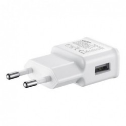 Φορτιστής Ταξιδίου Samsung ETA-U90 με Έξοδο USB 2.0A Λευκό (Ασυσκεύαστο)