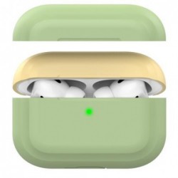 Θήκη Σιλικόνης AhaStyle PT-P2 Apple AirPods Pro DuoTone Φυστικί-Κίτρινο