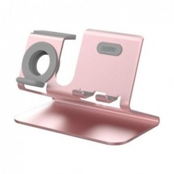 Επιτραπέζια Βάση AhaStyle ST05 για Φόρτιση Apple iPhone, Watch & Airpods Ροζ-Χρυσό