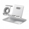 Επιτραπέζια Βάση AhaStyle ST05 για Φόρτιση Apple iPhone, Watch & Airpods Ασημί