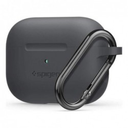 Θήκη Σιλικόνης Spigen Fit Apple AirPods Pro με Γάντζο Γκρι