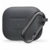 Θήκη Σιλικόνης Spigen Fit Apple AirPods Pro με Γάντζο Γκρι