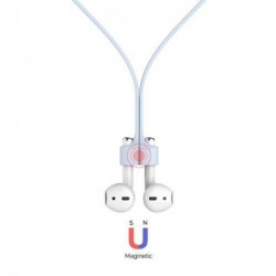 Strap Λαιμού Σιλικόνης AhaStyle PT74 Apple AirPods Magnetic Γαλάζιο