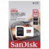 Κάρτα μνήμης Micro SDXC C10 UHS-I SanDisk Ultra 100MB/s 64Gb + 1 ADP