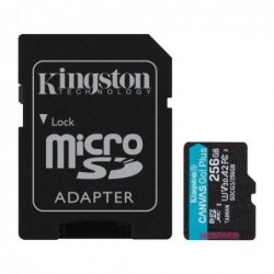 Κάρτα μνήμης SDXC C10 UHS-I U3 Kingston Canvas Go! Plus 170MB/s 256GB + 1 ADP