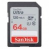 Κάρτα μνήμης SDXC C10 UHS-I  SanDisk Ultra 120MB/s 64GB