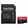 Κάρτα μνήμης Micro SDXC C10 UHS-I SanDisk Extreme Pro 170MB/s 128Gb + 1 ADP
