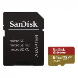 Κάρτα μνήμης Micro SDHC C10 SanDisk Action Extreme SDSQXA2 160MB/s 64Gb + 1 ADP