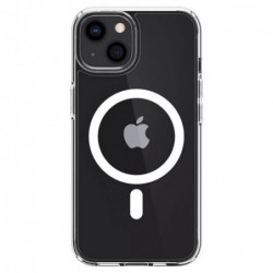 Θήκη TPU & PC Spigen Ultra Hybrid Mag Magsafe Apple iPhone 13 mini Διάφανο-Λευκό
