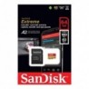 Κάρτα μνήμης Micro SDXC C10 UHS-I U3 SanDisk Extreme 160MB/s 64Gb + 1 ADP