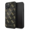 Θήκη Silicon Guess Apple iPhone 11 Pro Max Double Layer Glitter Μαύρο