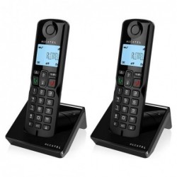 Ασύρματο Τηλέφωνο Alcatel S250 Duo με Δυνατότητα Αποκλεισμού Κλήσεων Μαύρο