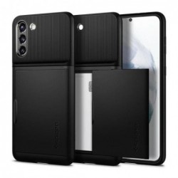 Θήκη TPU & PC Spigen Slim Armor CS Samsung G990F Galaxy S21 4G/ G991B Galaxy S21 5G Μαύρο