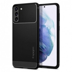 Θήκη Soft TPU Spigen Rugged Armor Samsung G990F Galaxy S21 4G/ G991B Galaxy S21 5G Μαύρο