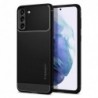 Θήκη Soft TPU Spigen Rugged Armor Samsung G990F Galaxy S21 4G/ G991B Galaxy S21 5G Μαύρο